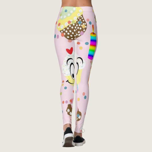 Collants Cupcake Joyeux Anniversaire (Dos)