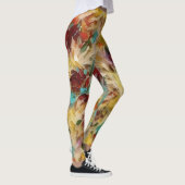 Collants d'art abstrait floral coloré (Droite)