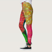 Collants d'art de cercles abstraits colorés (Gauche)