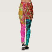 Collants d'art de cercles abstraits colorés (Dos)