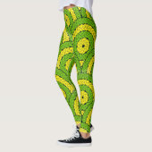 Collants de corde tropicale citron-vert (Gauche)