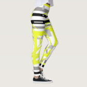 Collants de couleur pastel jaune gris Art Abstrait (Droite)