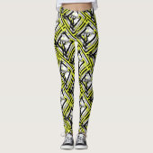 Collants de couleur pastel jaune gris Art Abstrait (Devant)