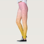 Collants de fête à paillettes jaunes or rose (Gauche)