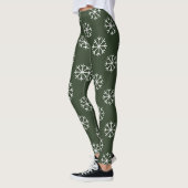 Collants de fête de Noël avec motif de flocon de n (Gauche)