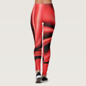 Collants de Luxe en Satin de Soie Rouge (Dos)
