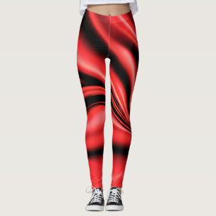 Collants de Luxe en Satin de Soie Rouge