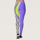 Collants de mode à motif zèbre néon (Dos)