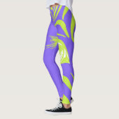 Collants de mode à motif zèbre néon (Gauche)