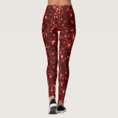 Collants de Noël à paillettes étincelantes rouges (Dos)