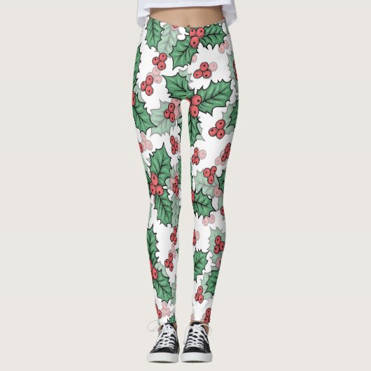 Collants de Noël au houx (Devant)