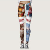 Collants de Noël et d'hiver en collage (Devant)