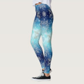 Collants de Noël Flocon de Neige Bleu (Gauche)