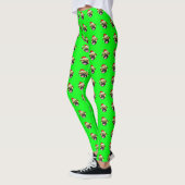 Collants de Noël Pug Vert (Gauche)