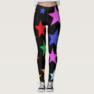Collants de sport de qualité avec de grosses étoil