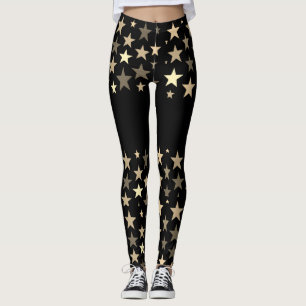 Collants de sport de qualité avec des étoiles dess