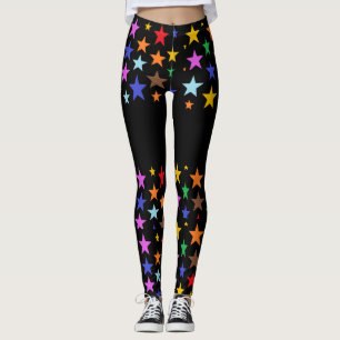 Collants de sport de qualité avec des étoiles dess