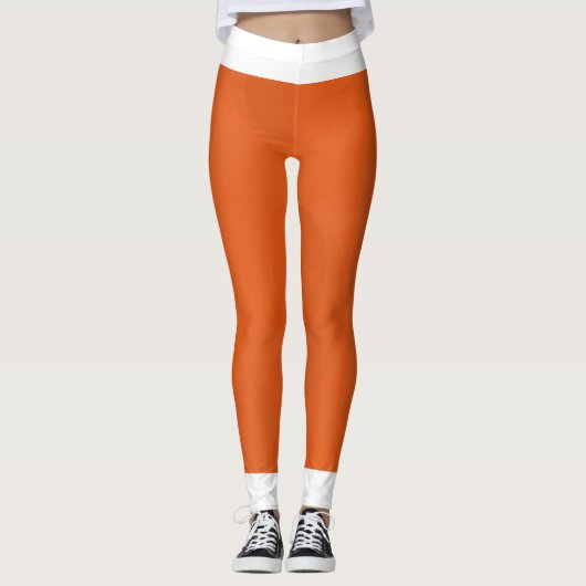 Collants de sport orange élégants (Devant)