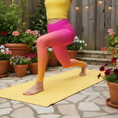 Collants dégradé rose orange jaune