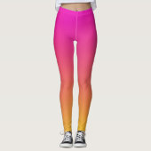 Collants dégradé rose orange jaune (Devant)