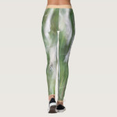 Collants d'herbe flou avec un bord pêche (Dos)