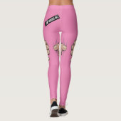 Collants drôles Risque Pink Prude Humour (Dos)