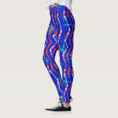 Collants Éblouissants Rouge, Blanc Et Bleu (Gauche)