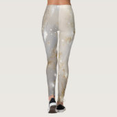 Collants élégants en marbre floral or (Dos)