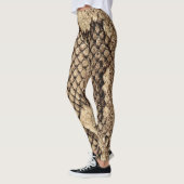 Collants en peau de serpent marron (Gauche)