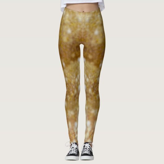 Collants en slime pailleté or (Devant)