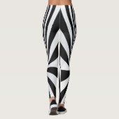 Collants en spirale à illusion d'optique noir et b (Dos)