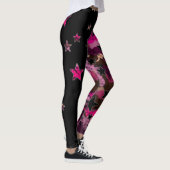 Collants étoile camouflage noir et rose (Droite)