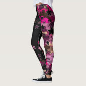 Collants étoile camouflage noir et rose (Gauche)