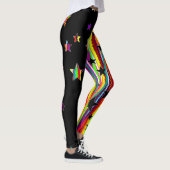 Collants étoile noir et arc-en-ciel (Droite)