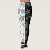 Collants étoile noir et blanc (Dos)
