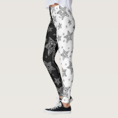 Collants étoile noir et blanc (Gauche)
