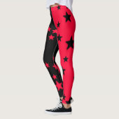 Collants étoile noir et rouge (Gauche)