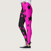 Collants étoile rose et noir (Gauche)