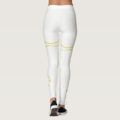 Collants Étoiles Blanches Jaunes (Dos)