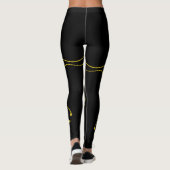 Collants Étoiles Noires Jaunes (Dos)