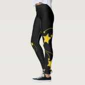 Collants Étoiles Noires Jaunes (Gauche)