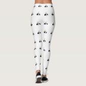 Collants féminins Iris Violet et Blanc (Dos)