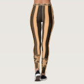 collants femme noir orange (Dos)