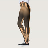 collants femme noir orange (Gauche)