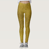 Collants festifs de fêtes/Gold Glitter (Devant)