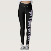 Collants Fleur de Bitterroot Montana Noir (Devant)
