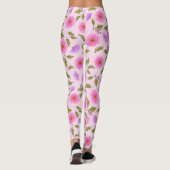 Collants Fleur de Pissenlit Rose Lavande (Dos)
