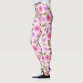Collants Fleur de Pissenlit Rose Lavande (Gauche)