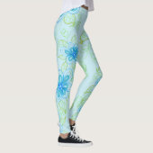 Collants Fleuris Bleu Ciel (Droite)