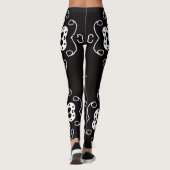 collants fleurs abstraites modernes (Dos)